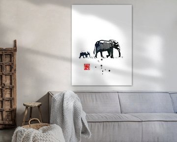 olifanten (gezien bij vtwonen) van Péchane Sumie