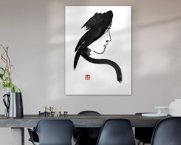 geisha-profiel van Péchane Sumie