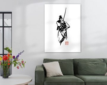 samurai sur Péchane Sumie