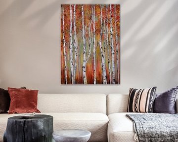 birch trees in the autumn... (birch wall:)