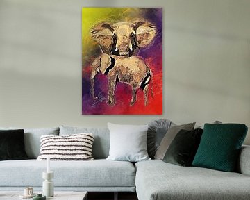 olifant van Printed Artings