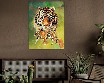 tijger van Printed Artings