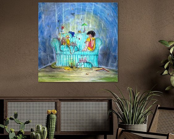 Example of the artwork in a room