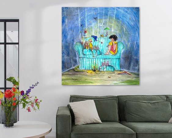 Example of the artwork in a room