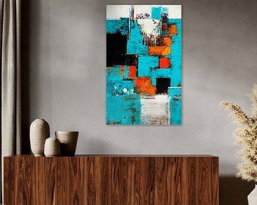 Composition in Turquoise by Claudia Neubauer