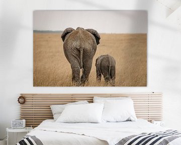 Elephants in Kenya by Heleen Middel