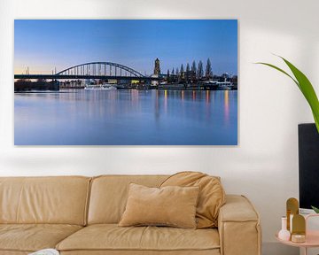 Arnhem stad aan de Rijn met hoogwater van Dave Zuuring