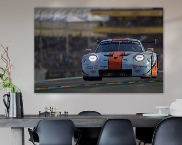 Gulf Racing UK Porsche 911 RSR, 24 uur van Le Mans 2019 van Rick Kiewiet