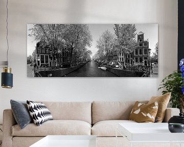 Panorama Leidsegracht in Amsterdam von Pascal Lemlijn
