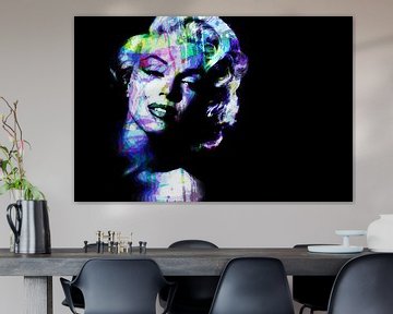 Marilyn Monroe Abstract Portret van Art By Dominic