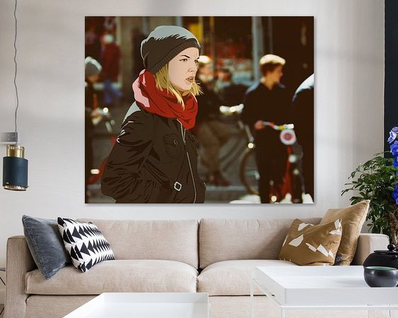 Example of the artwork in a room