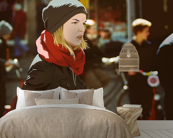 Example of the artwork in a room