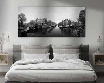 Hoek van de Prinsengracht en de Brouwersgracht in Amsterdam van Pascal Lemlijn