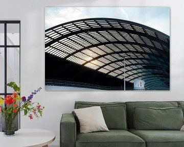 Arcitectuur - Amsterdam bus terminal roof at central station by Marianne van der Zee