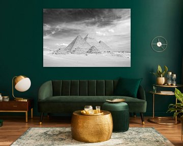 Les pyramides de Gizeh sur Günter Albers