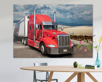Vrachtwagen, Amerikaanse Truck,Peterbilt van Gert Hilbink