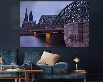 Cologne Cathedral and Hohenzollern Bridge by 77pixels