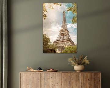 Eiffel Tower - the landmark of Paris in summer by Günter Albers