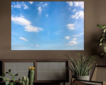 Blauer Himmel mit Wolken von Günter Albers