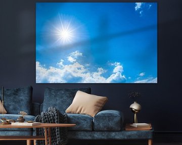 Ciel avec soleil et nuages sur Günter Albers