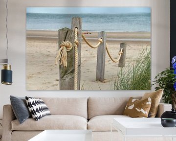 Seilablagerung am Strandpavillon 'Kaap Noord' Texel von Ad Jekel