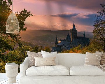 Kasteel van Wernigerode,  Saksen-Anhalt, Duitsland van Henk Meijer Photography