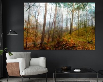 Herfst - boslandschap in herfstkleuren van Günter Albers