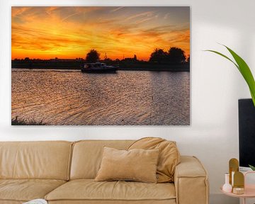 Colourful sunset Arnemuiden by Sabina Meerman