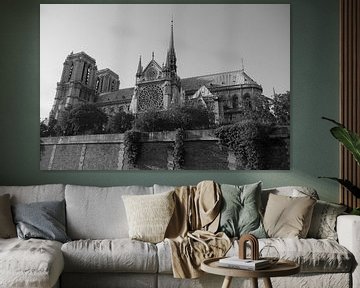 Notre-Dame Parijs - BW1 van Richard Pruim
