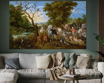De intocht van de dieren in de ark van Noach, Jan Brueghel de Oude