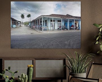 sfeerbeeld van het platteland en straatleven  op cuba van Tjeerd Kruse