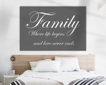 Tekst | Family | Donker grijs van Sandra Hazes