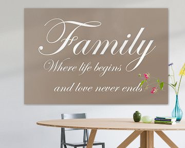 Tekst | Family | Taupe van Sandra Hazes