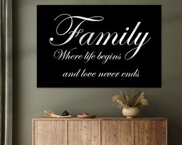 Tekst | Family | Zwart van Sandra Hazes