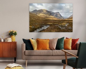 Die wunderschöne Landschaft von Glencoe in Schottland von Jos Pannekoek