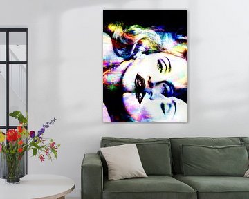 Madonna Truth or Dare Abstract Gekleurd van Art By Dominic