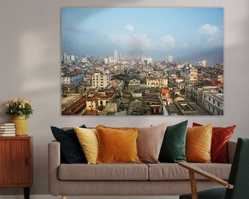 Sunset city of Havana including the old town and several iconic buildings by Tjeerd Kruse