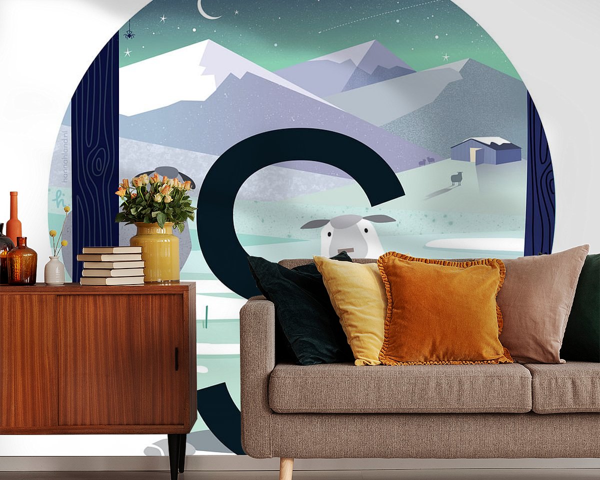 Example of the artwork in a room