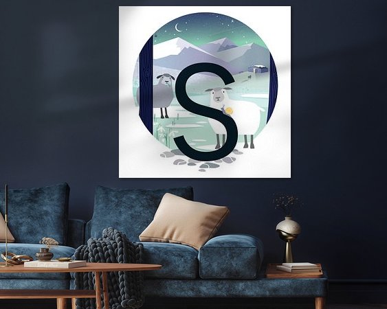 Example of the artwork in a room