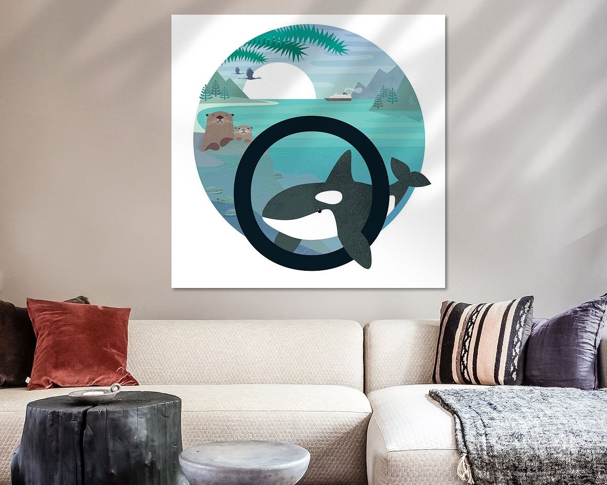 Example of the artwork in a room