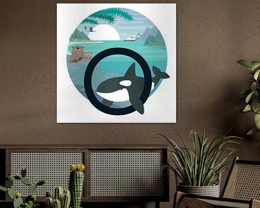 Example of the artwork in a room