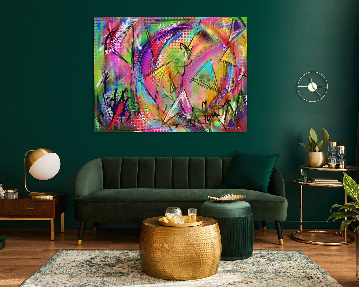 Example of the artwork in a room