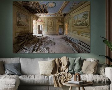 Fresko in einer verlassenen Villa