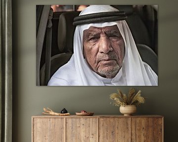 old Arab businessman in Dubai by Tjeerd Kruse