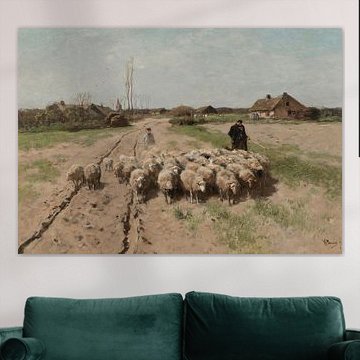 Schapen in het landschap, Anton Mauve