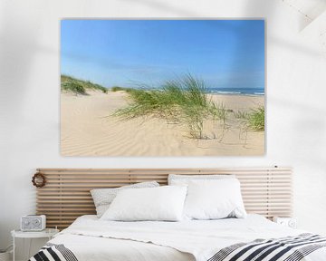 Duinen aan het strand tijdens een prachtige zomerdag van Sjoerd van der Wal Fotografie
