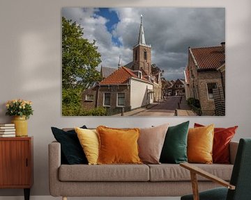 Kerk aan de dorpsstraat in Moordrecht, Nederland
