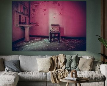 Roze badkamer van On Your Wall