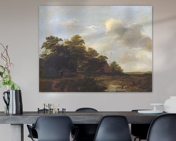 Landschap met boerderij, Jan Vermeer van Haarlem