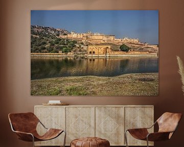 Mehrangarh Fort, Jodhpur, Rajasthan, India. Indiaas paleis
